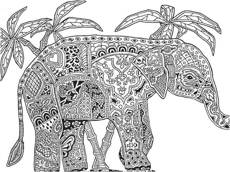 Раскраски очень сложные и красивые