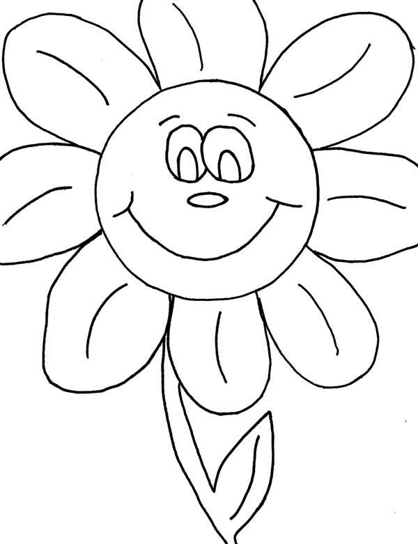 Ромашка раскраска