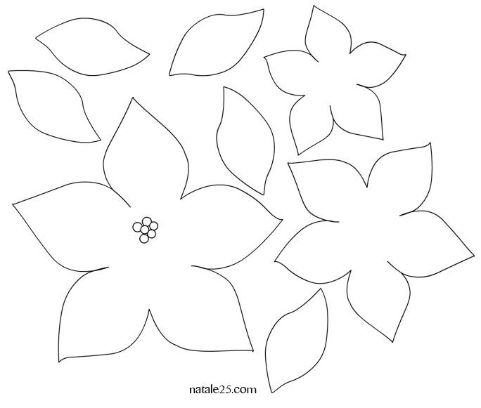 Трафарет цветочка
