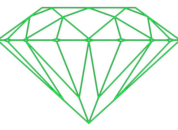 Алмаз схематично