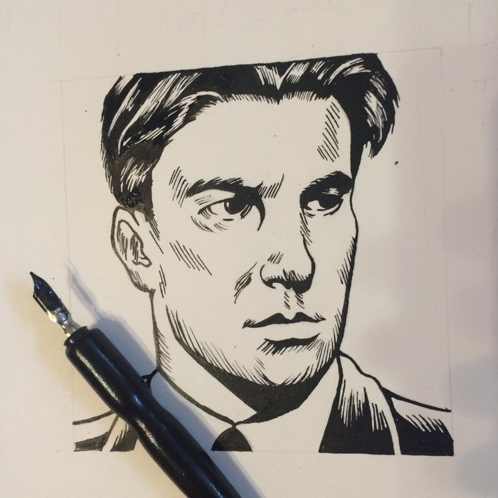 Владимир Маяковский портрет стилизованный