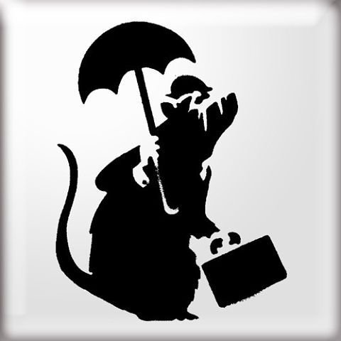 Трафареты для граффити Бэнкси