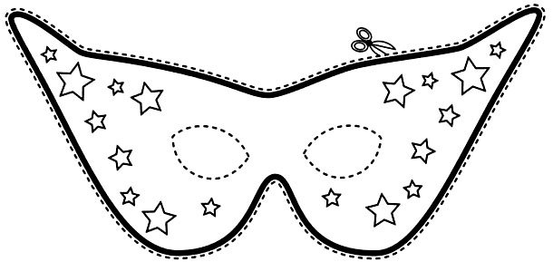 Шаблон маски для детей