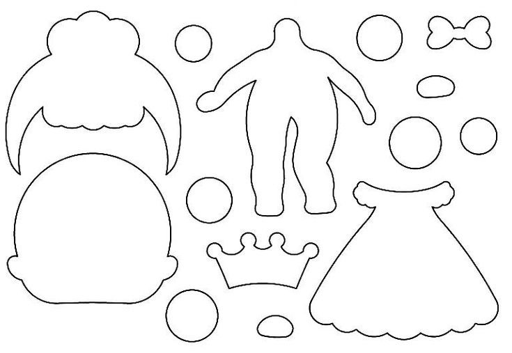 Кукла из фетра выкройка