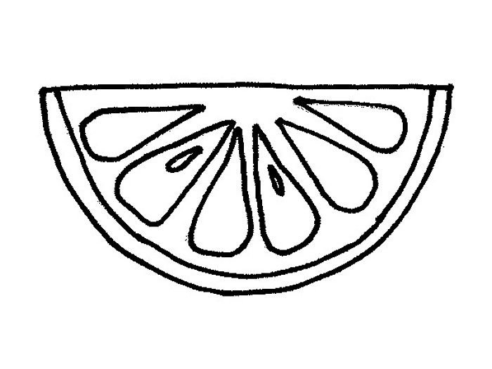 Апельсин трафарет