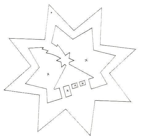 Трафарет Звёздочки