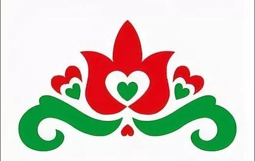 Татарский орнамент лист яфрак