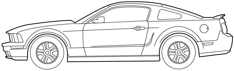 Ford Mustang 2005 Blueprint