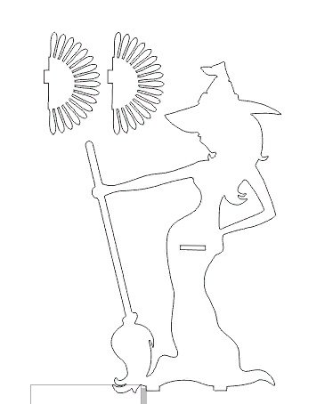 Салфетница девушка из фанеры чертежи