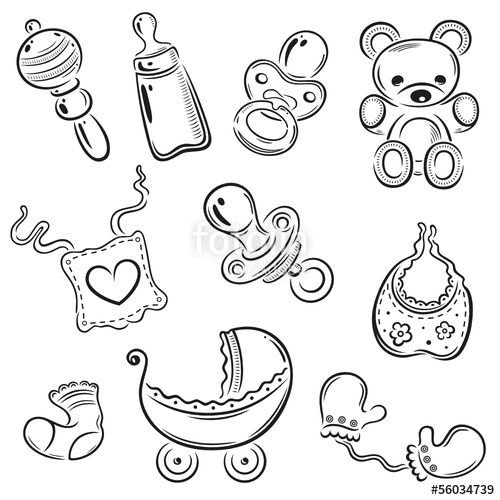 Трафарет пустышки соски