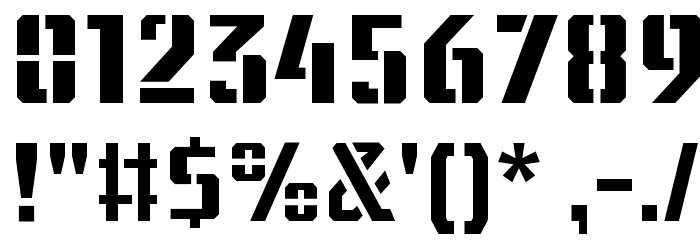 Шрифт под трафарет