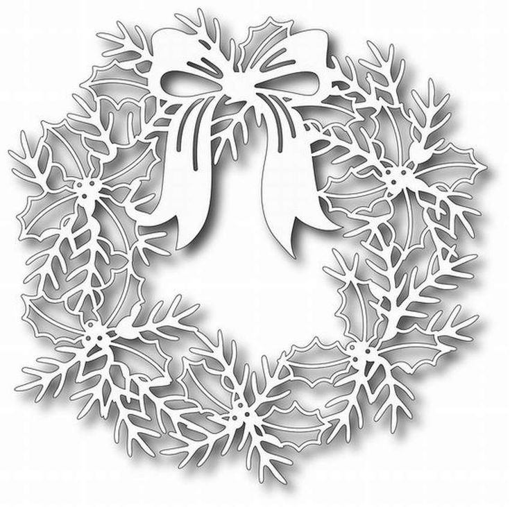 Рождественский венок на окне