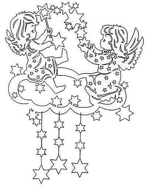 Рождественские трафареты