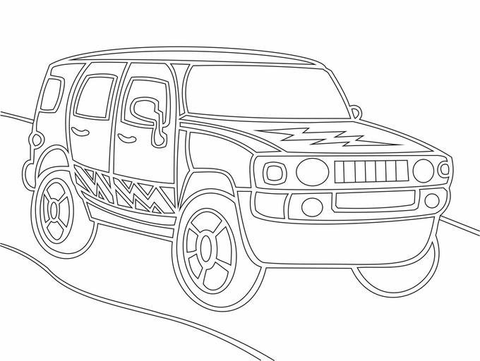 Автомобили (раскраски)