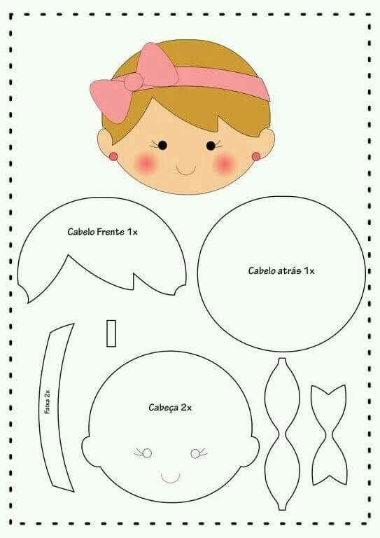 Куколка из фетра выкройка