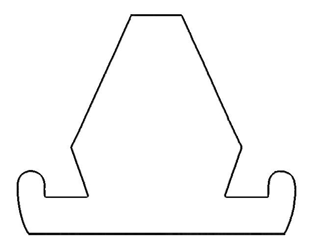 Шаблон подставки для телефона