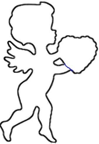 Трафарет ангела