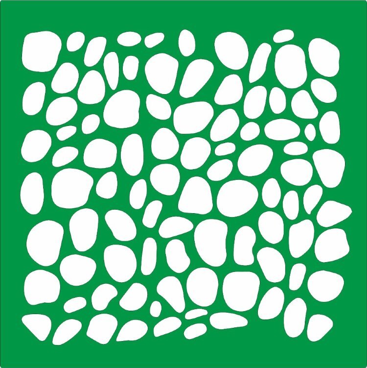 Трафарет камни