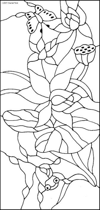 Эскизы для витража на стекле