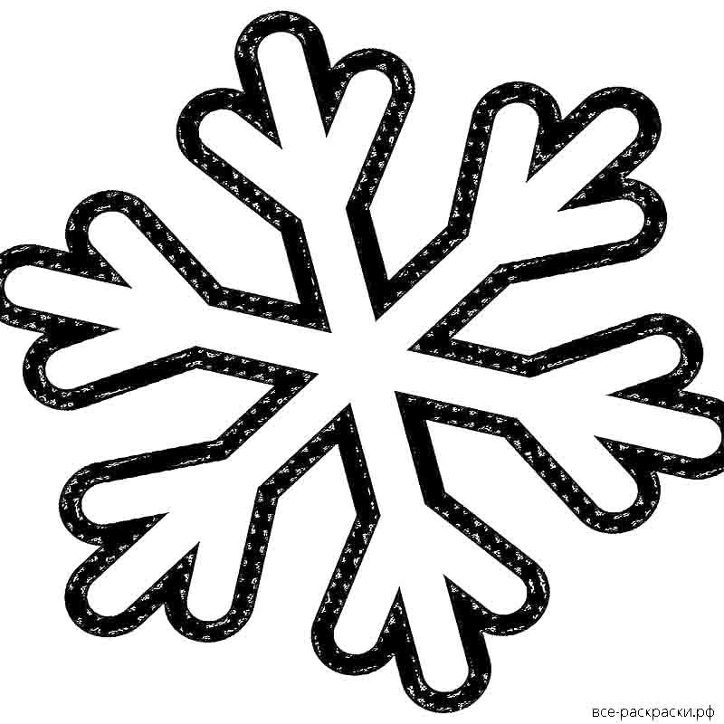 Снежинка контур