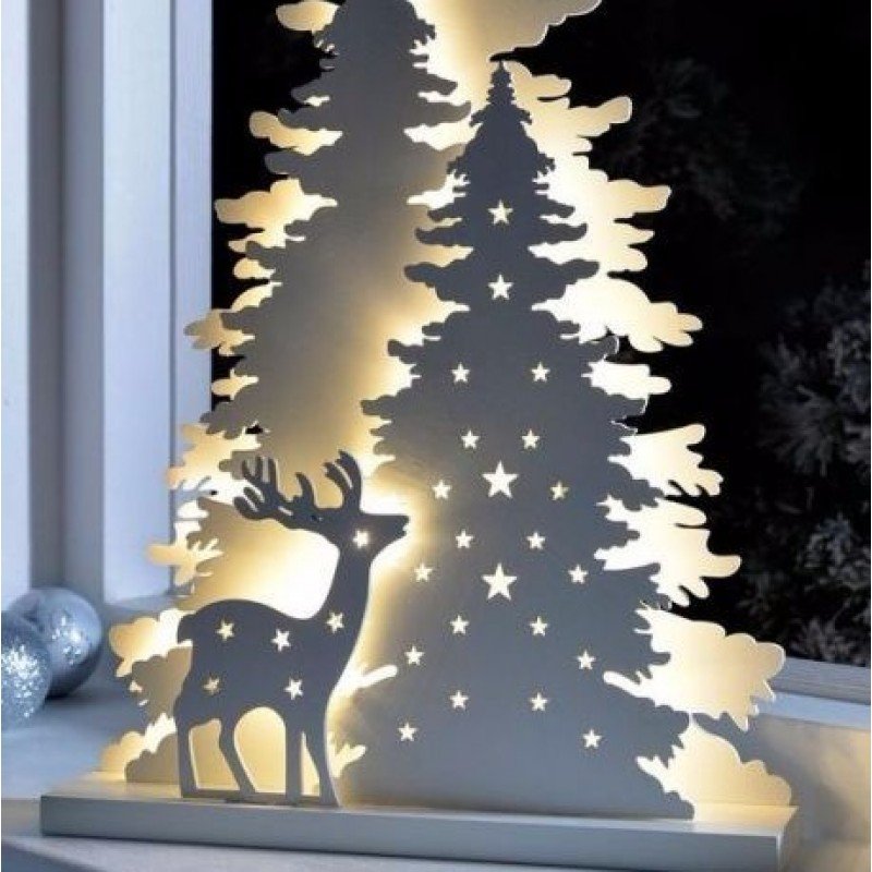 Декорация окон на новый год