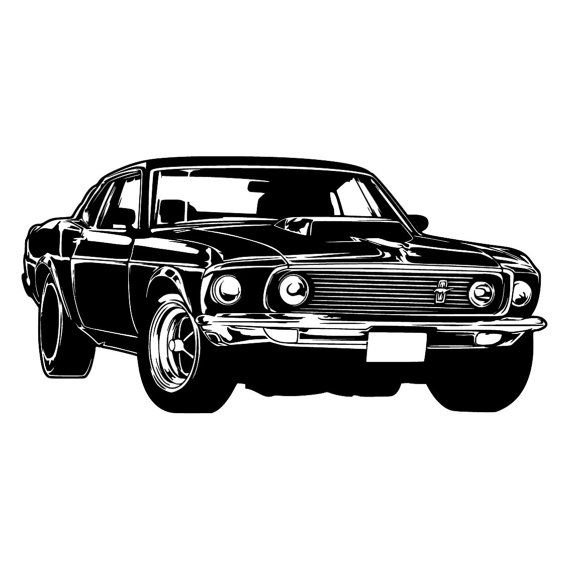 Силуэт Форд Мустанг 1967
