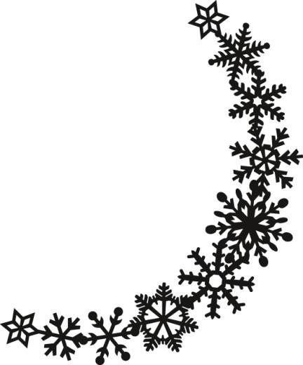 Рамка из снежинок