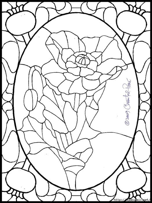 Эскизы для витража на стекле