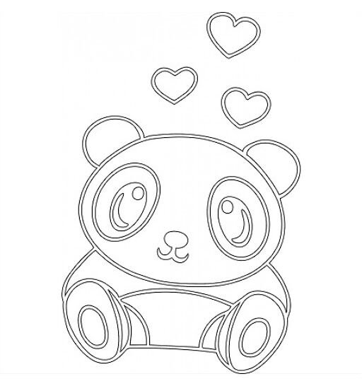 Раскраска Панда