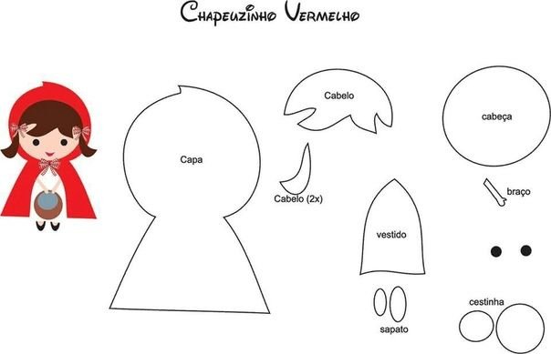 Шаблоны для фетровых игрушек