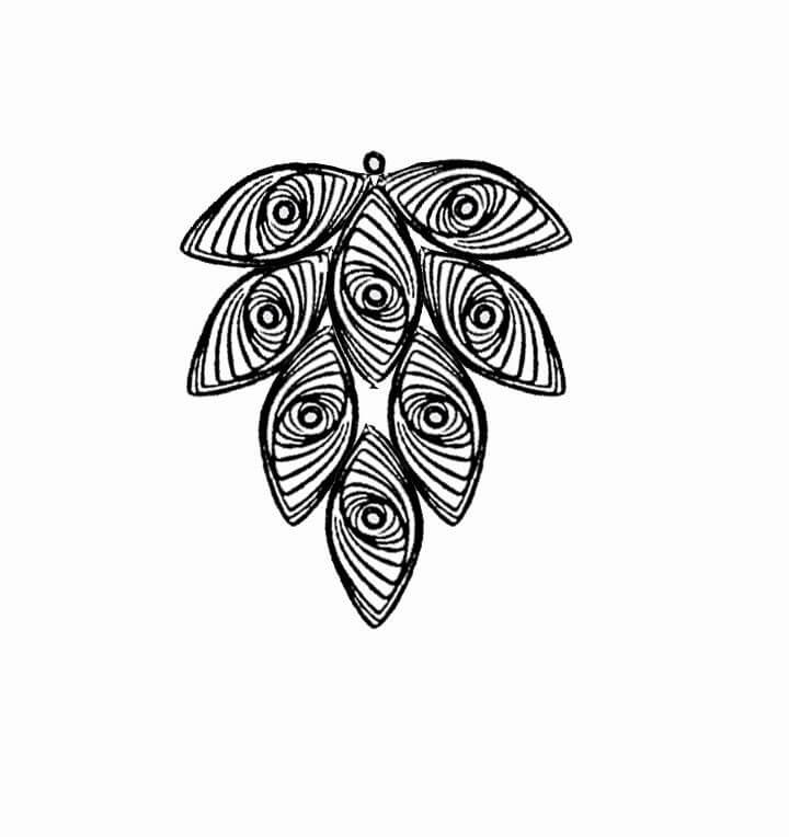 Трафарет для квиллинга