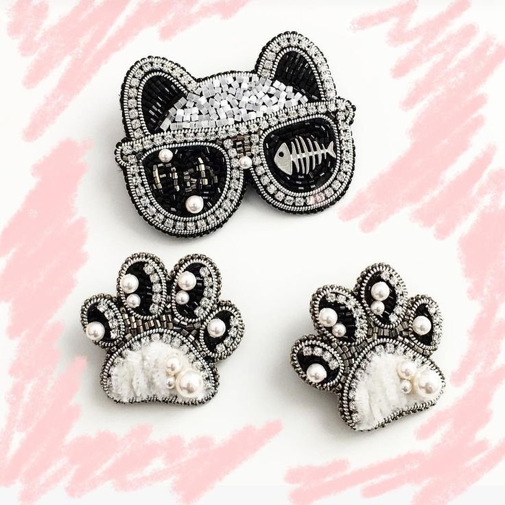 Эскизы для брошек