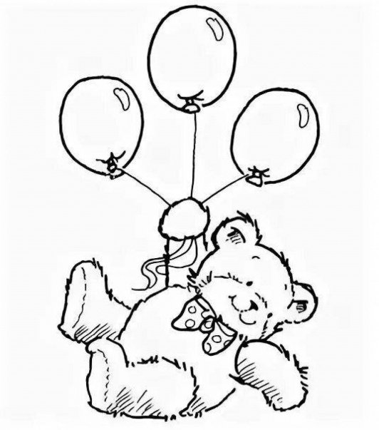 Воздушные шары раскраска
