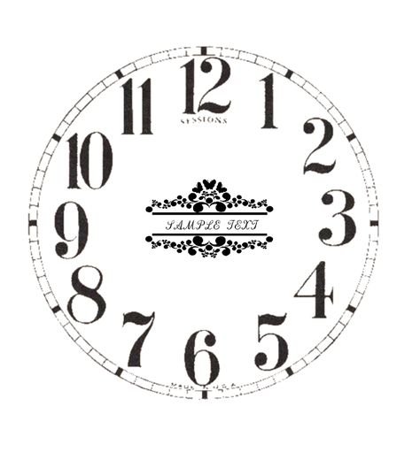 Часы для распечатки