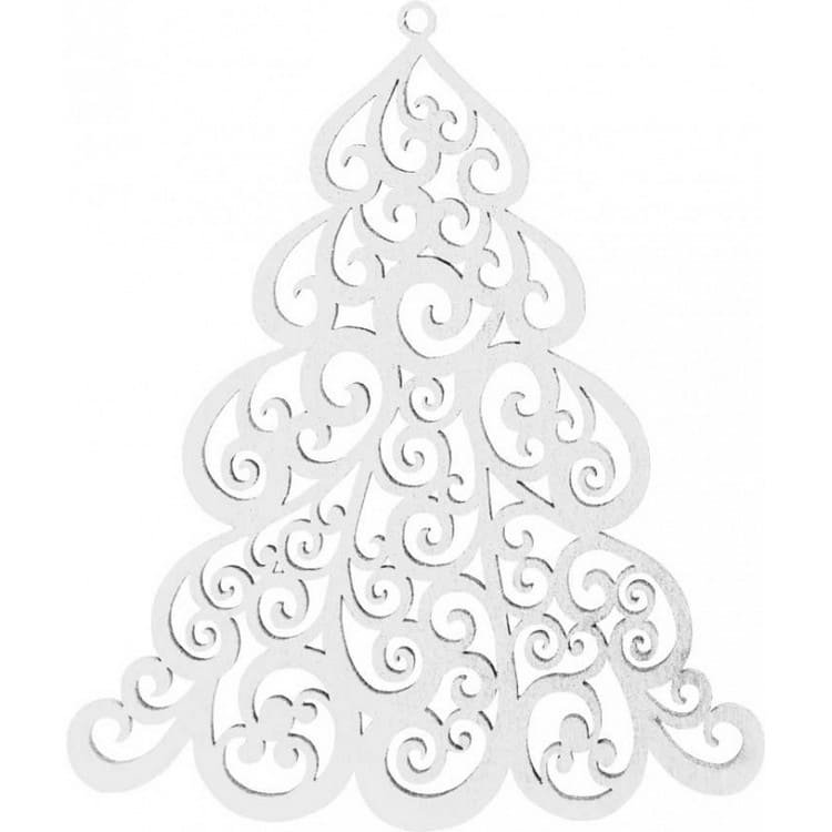 Ажурная елочка из бумаги