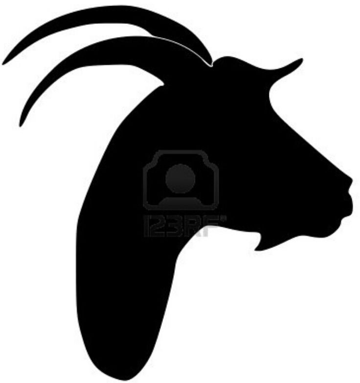 Коза силуэт