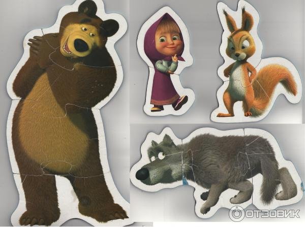 Маша и медведь герои