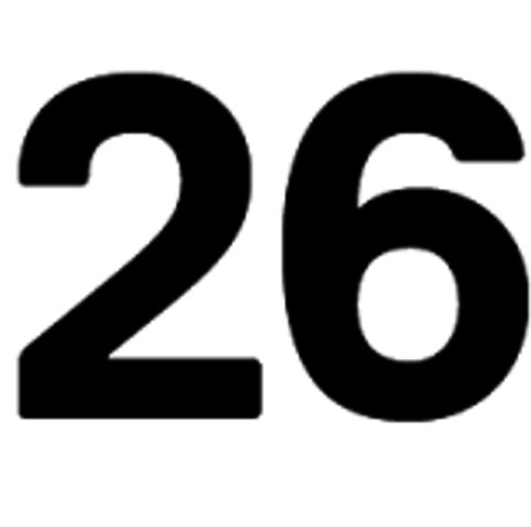 Красивые цифры 26