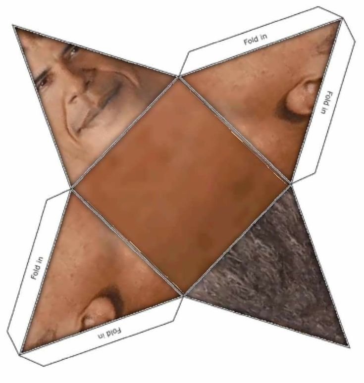 Развёртка пирамиды для склеивания