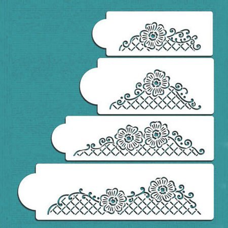 Трафарет кружева для торта