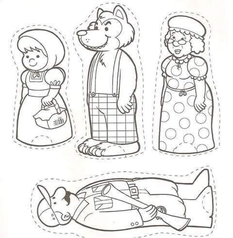 Пальчиковый кукольный театр красная шапочка