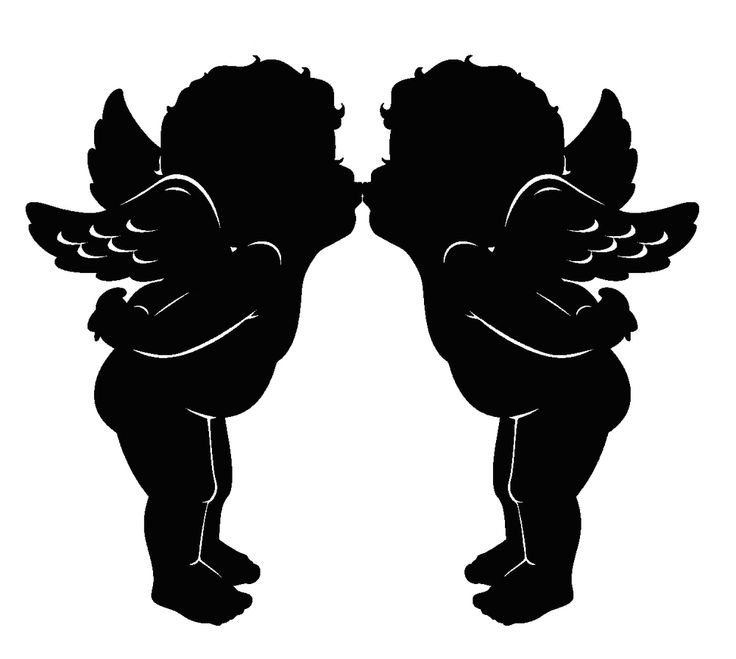 Ангелочки трафареты для вырезания