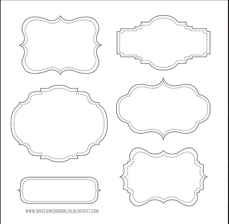 Рамки для надписей Скрапбукинг