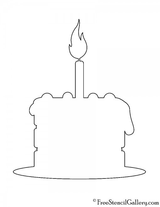 Торт контурный рисунок