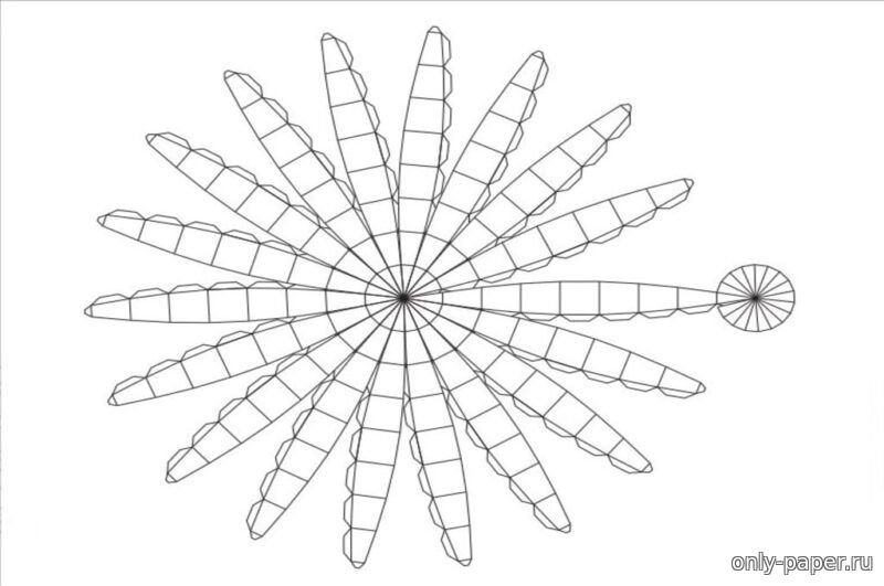 Развёртка шара для склеивания