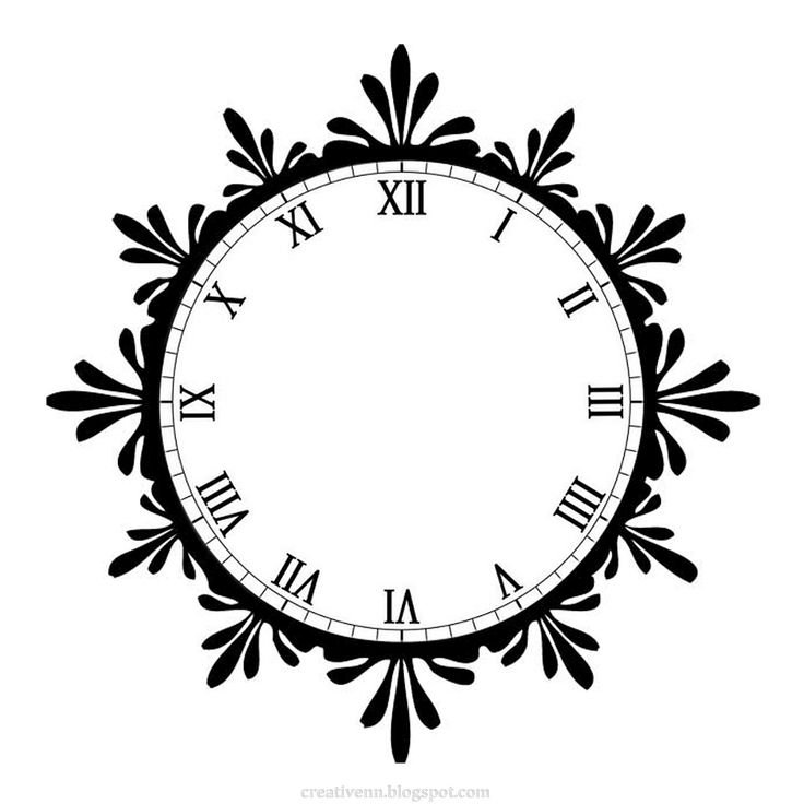Циферблат часов на прозрачном фоне