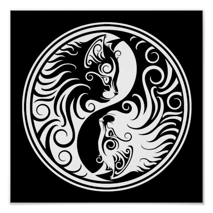 Тату Кельтский Инь Ян