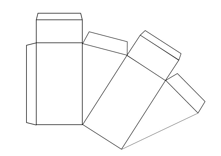 Бумажный торт шаблон