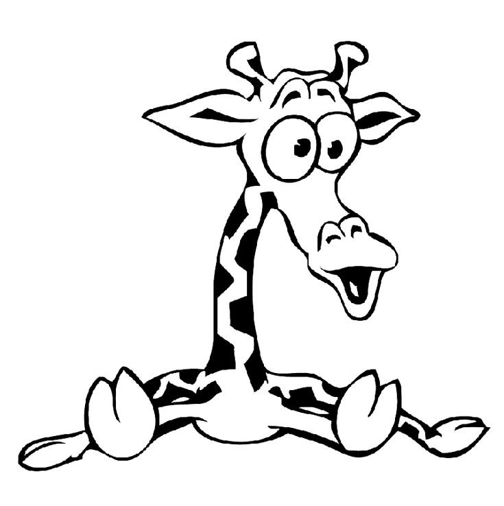 Раскраска Жирафик