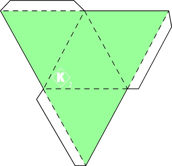 Разметка треугольной пирамиды